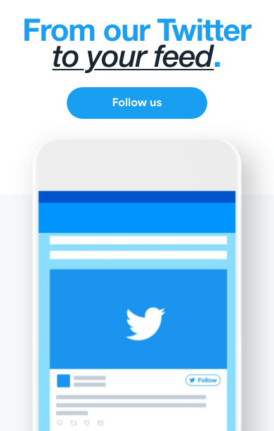 From our Twitter to your feed — follow us