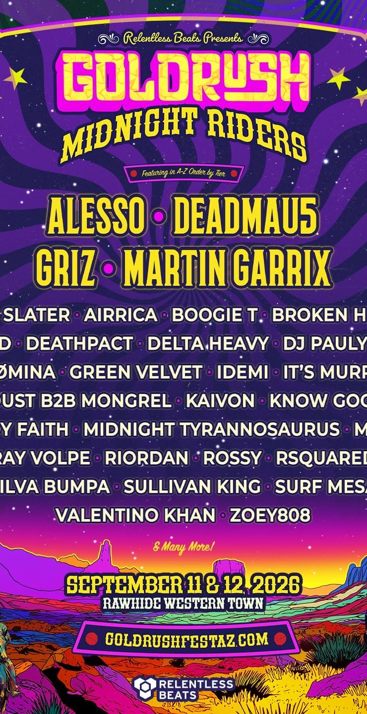 Goldrush: Midnight Riders Returns to Rawhide with Alesso, deadmau5, and More