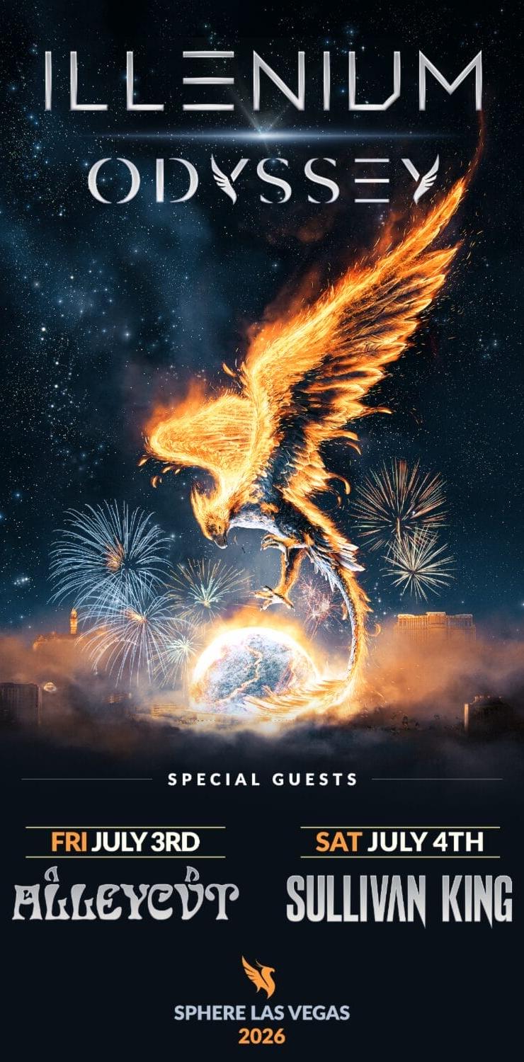 ILLENIUM Announces ALLEYCVT and Sullivan King as Final Guests for ‘ODYSSEY’ at Sphere