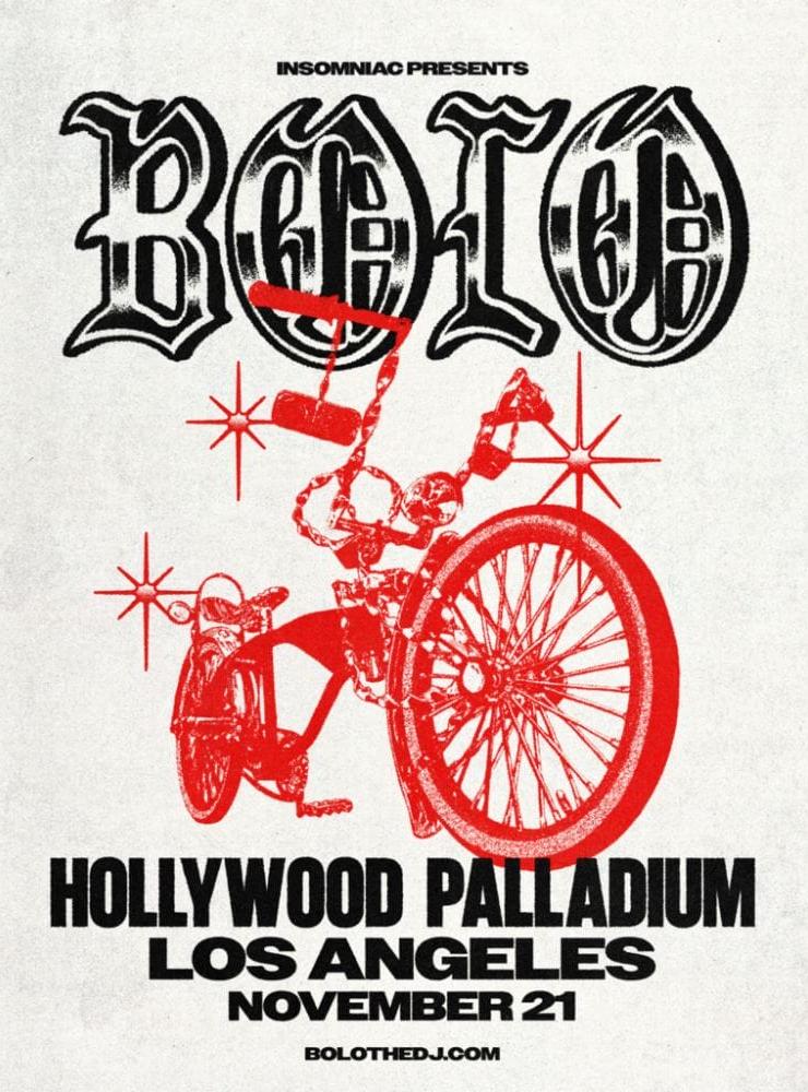 Bolo Announces Hollywood Palladium Headline Show Following Landmark HARD Summer Performance