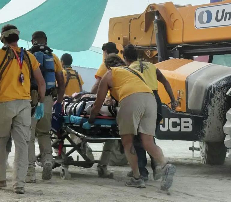 Burning Man Attendee Rescued After Falling From 55-Foot Tower